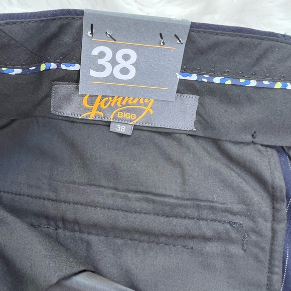 Johnny Bigg Pinstripe Navy Dress Pants - Picture 7 of 8